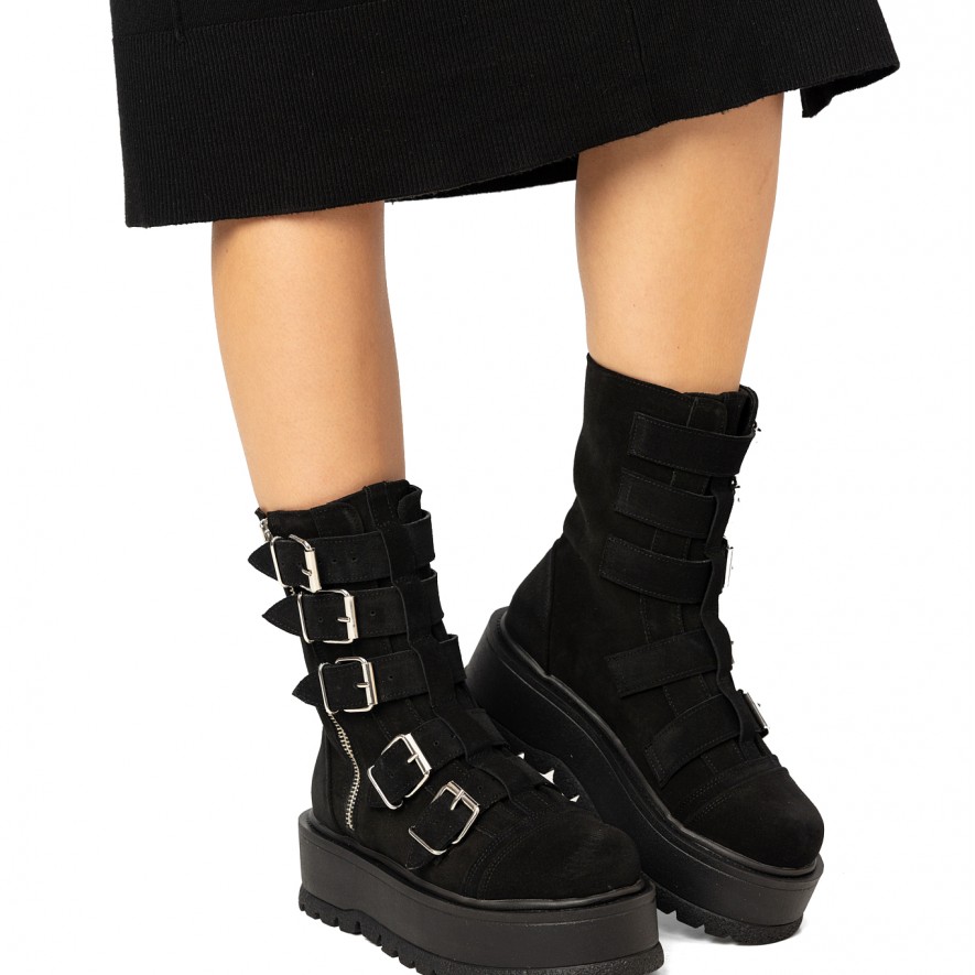        Ghete - Luna - Velur Black
